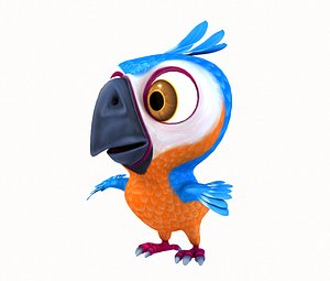 cartoon parrot