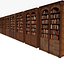 Luxurious Wood Bookcase Set