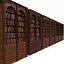 Luxurious Wood Bookcase Set