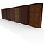 Luxurious Wood Bookcase Set