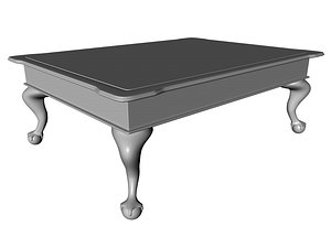 clawfoot coffee table c4d
