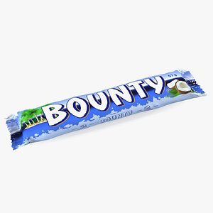 bounty chocolate bar 3D model