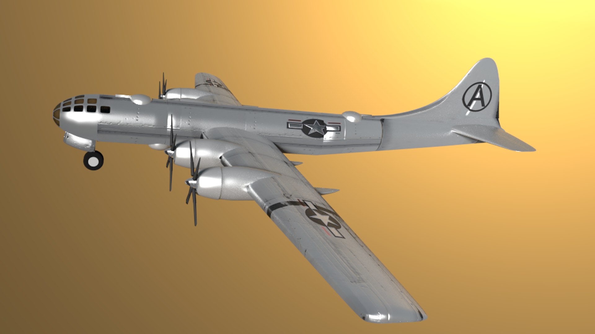 3d Model B-29 Superfortress