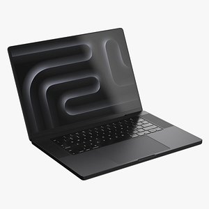 Apple MacBook Pro 14 インチ M3 スペース ブラック3Dモデル