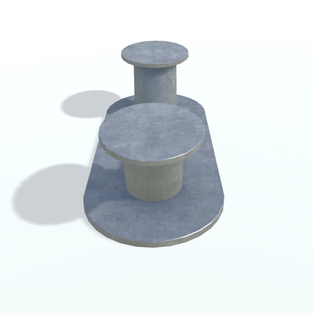 3D Ship Bollard C - TurboSquid 1279463