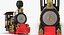 Train Toy Locomotive Rigged 3D Model