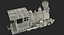 Train Toy Locomotive Rigged 3D Model