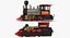 Train Toy Locomotive Rigged 3D Model