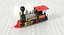 Train Toy Locomotive Rigged 3D Model