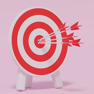 Archery Target and Arrows