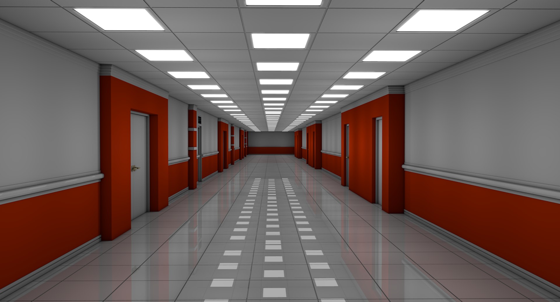 Apartment Hallway 3D Model - TurboSquid 1800754