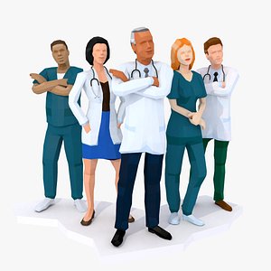 doctors characters 3D model