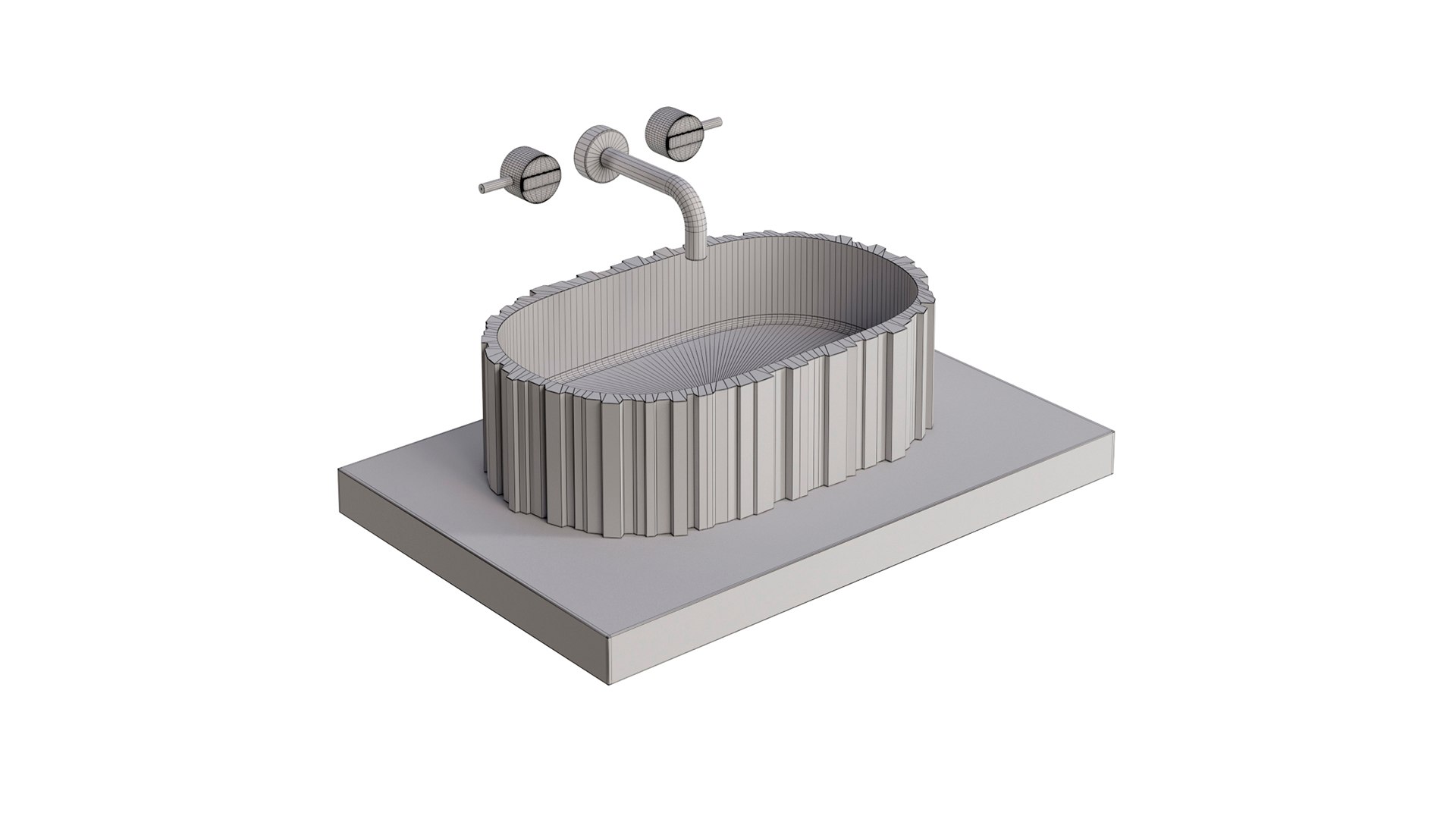 3D Overhead Sink ABBER Stein - TurboSquid 2408560