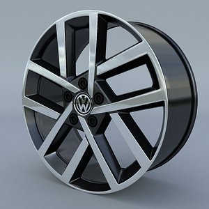 3D volkswagen golf r 2017