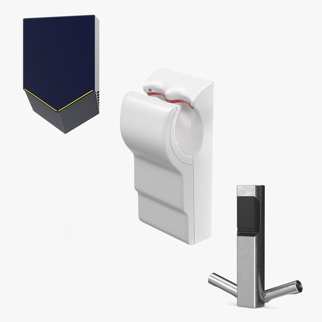Hand Dryers Collection 3D model preview