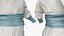 Traditional Asian Clothing White Blue