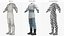 Traditional Asian Clothing White Blue