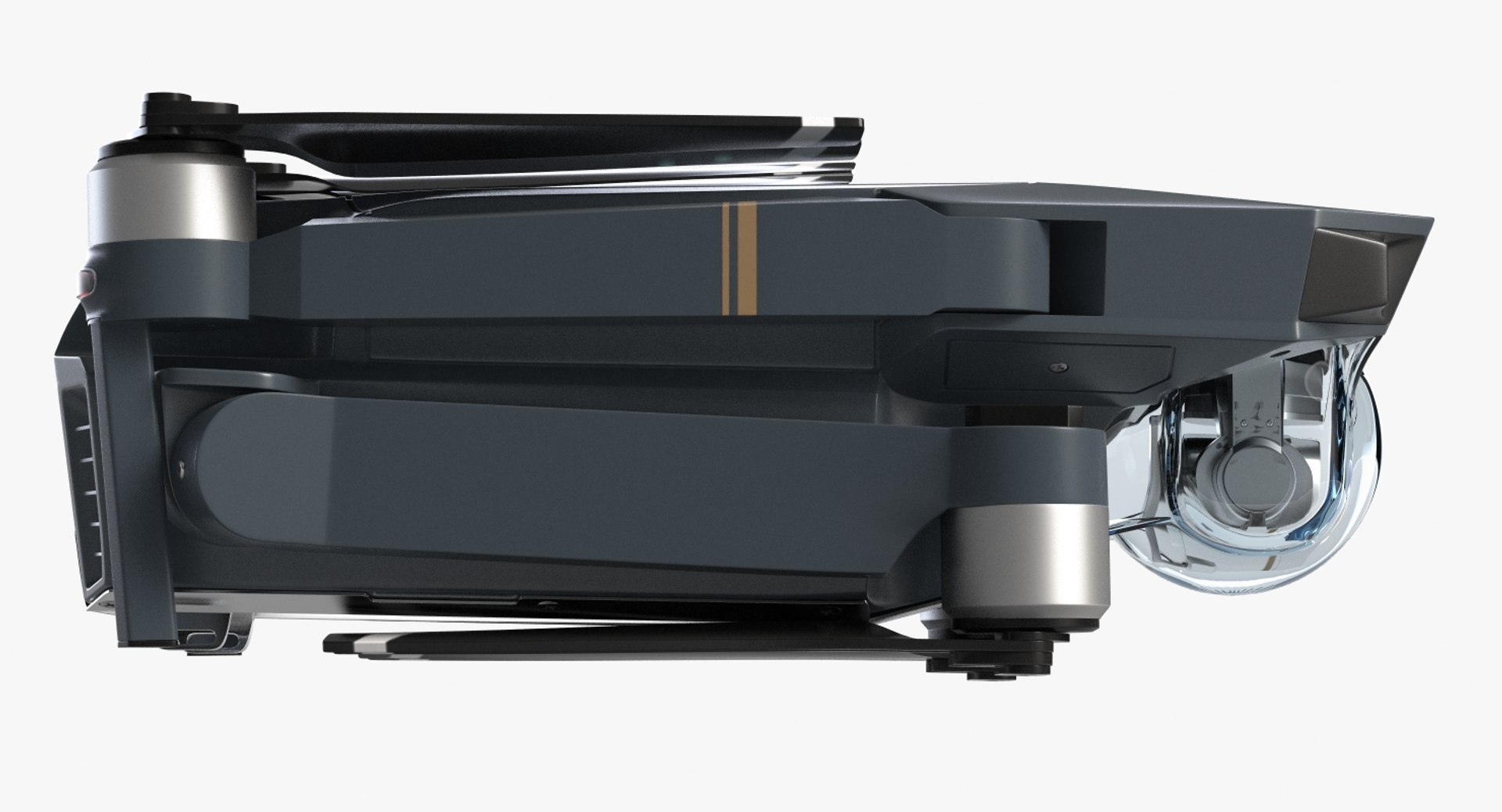 quadcopter dji mavic pro 4 3d model