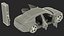 3D model Electric Car Charging Station and Porsche Taycan Turbo S 2020 Rigged