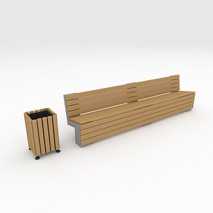 Bench Park 58 3D model