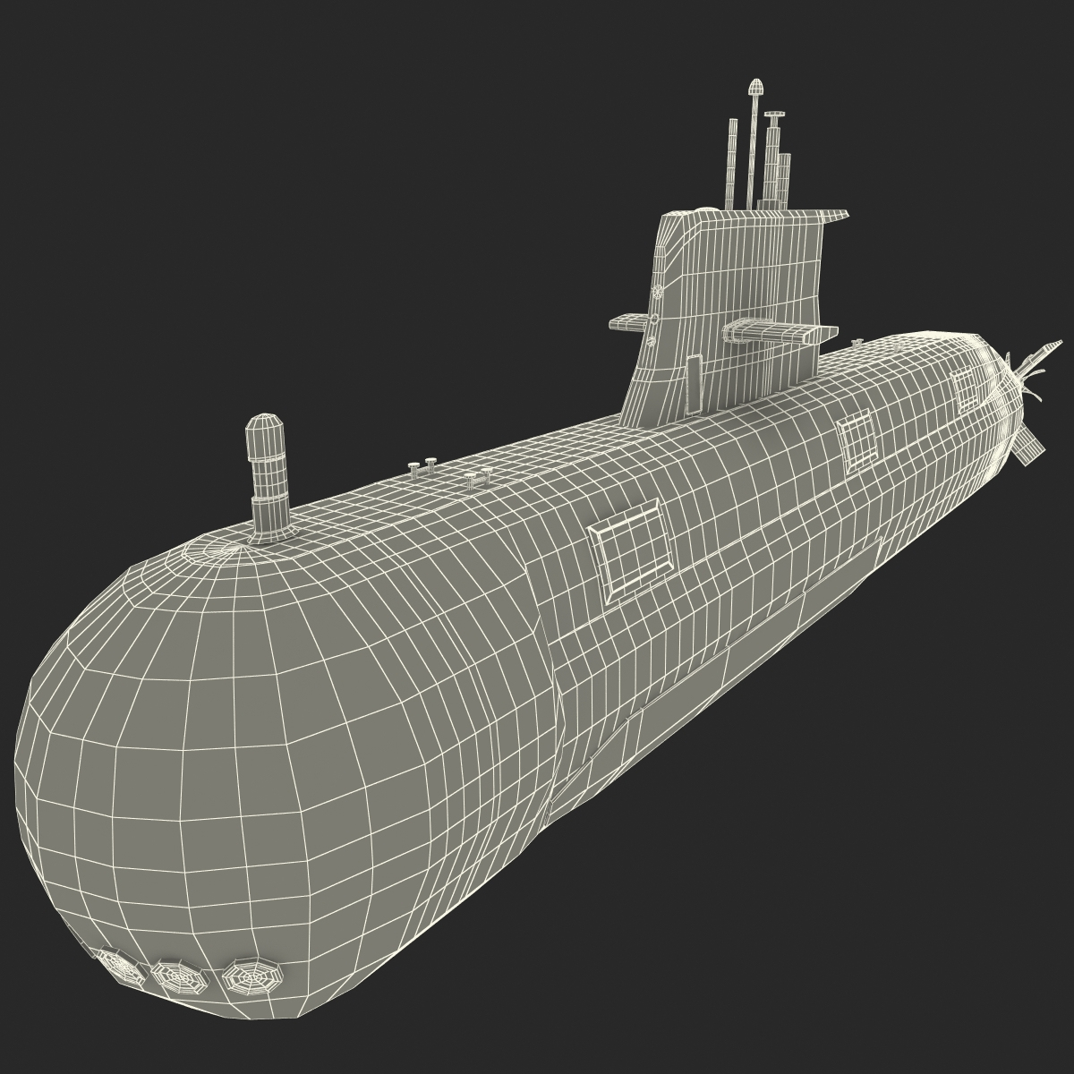 collins class submarine 3d lwo