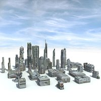 Sci-Fi City 31 HD Buildings