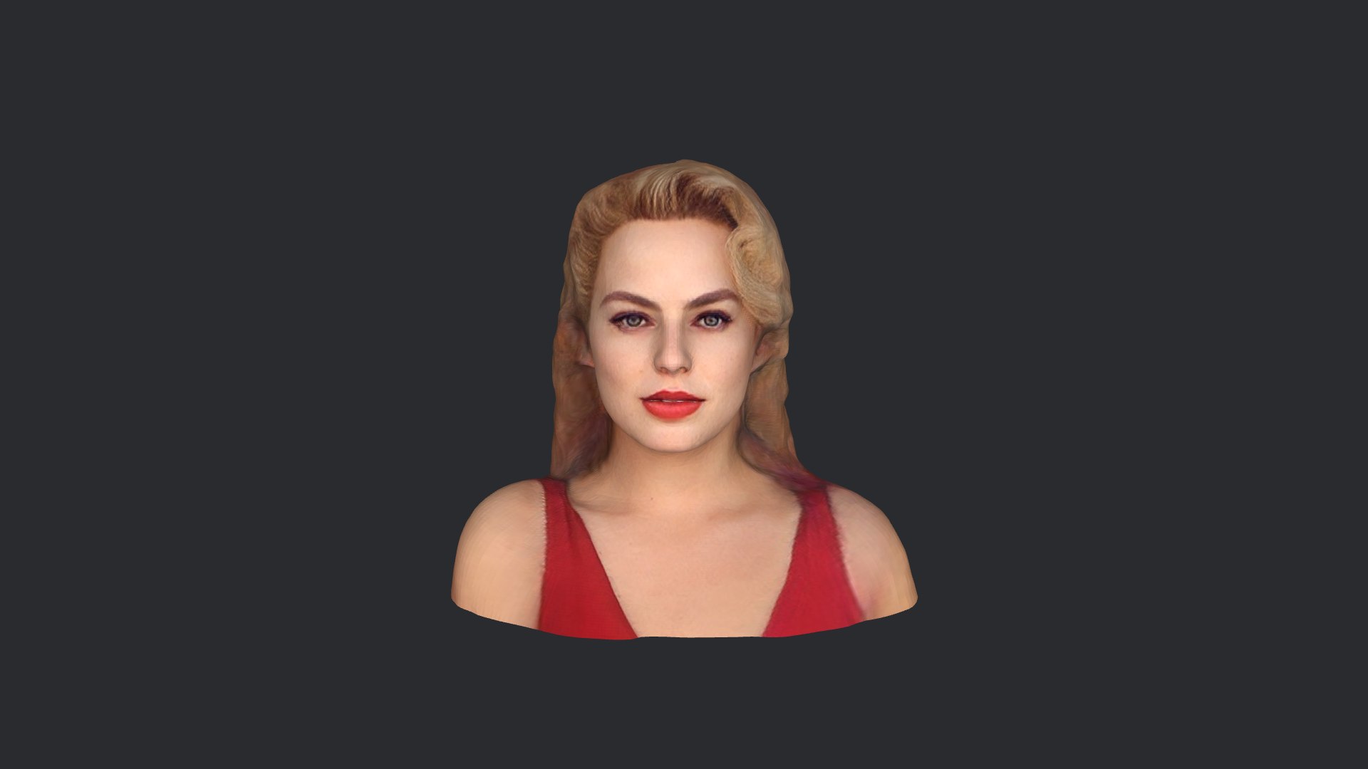 3D Margot Robbie- Realistic Bust Head Ready 3d Model Model - TurboSquid ...