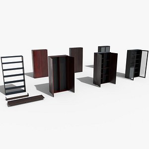 Set of Old Soviet Cabinets 3D model