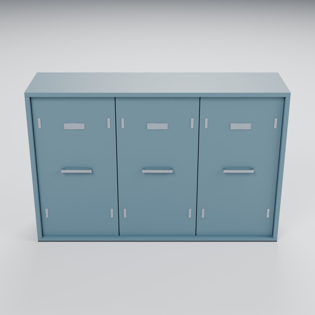 Painted Steel Storage Locker Bank - 1300 x 350 x 850 mm 3D model https://p.turbosquid.com/ts-thumb/b7/9x8Ohv/Ci/turntable/jpg/1788950818/1920x1080/turn_fit_q99/5921f1ca953a46326e7ac5aca782cebbe188e610/turntable-1.jpg