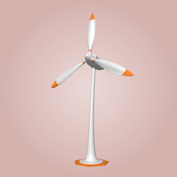 3D cartoon wind turbine - TurboSquid 1363077