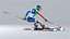 Skifahrerin animiertes HQ