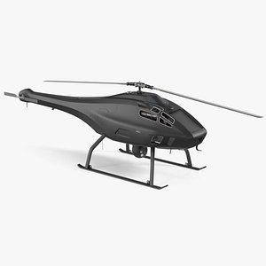 UAV Helicopter Rigged for Cinema 4D 3D model