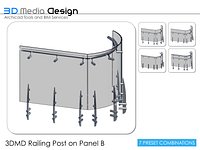 3DMD Railing Post on Panel B V4.6