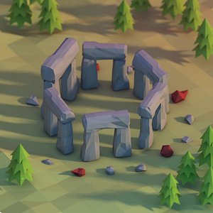 Lowpoly stonehenge
