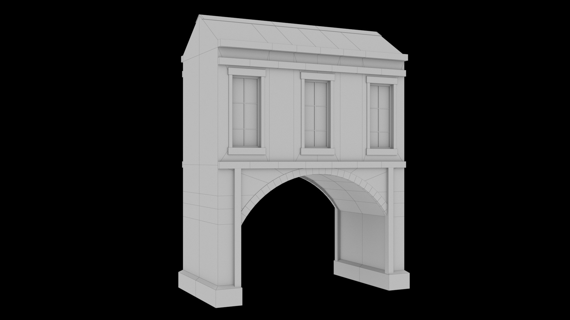Archway Building 3D Model - TurboSquid 2141296