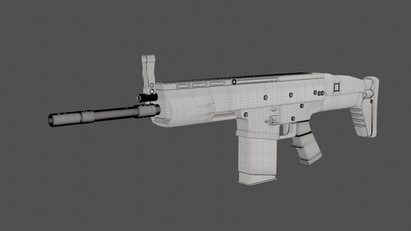 Scar - Assault Rifle 3D model - TurboSquid 1761165