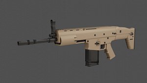 Scar - Assault Rifle 3D model