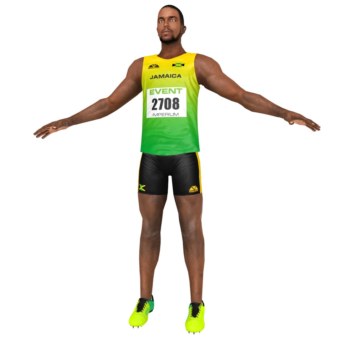 Sprinter Athlete 3D Model - TurboSquid 1302405