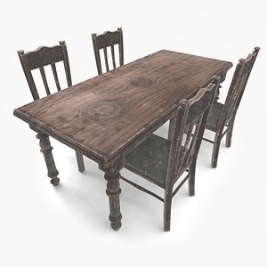 Antique Dining Table Set