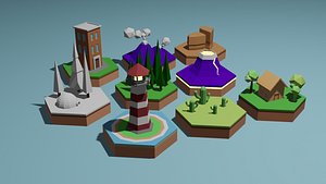 illustration art 3D model