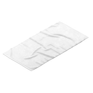 3D White Bath Towel - flat crumpled beach pool jack-towel model