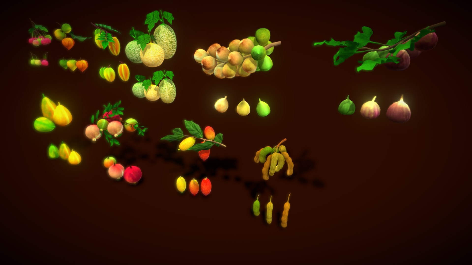 Collection Fruit Path5 Model - TurboSquid 2134495