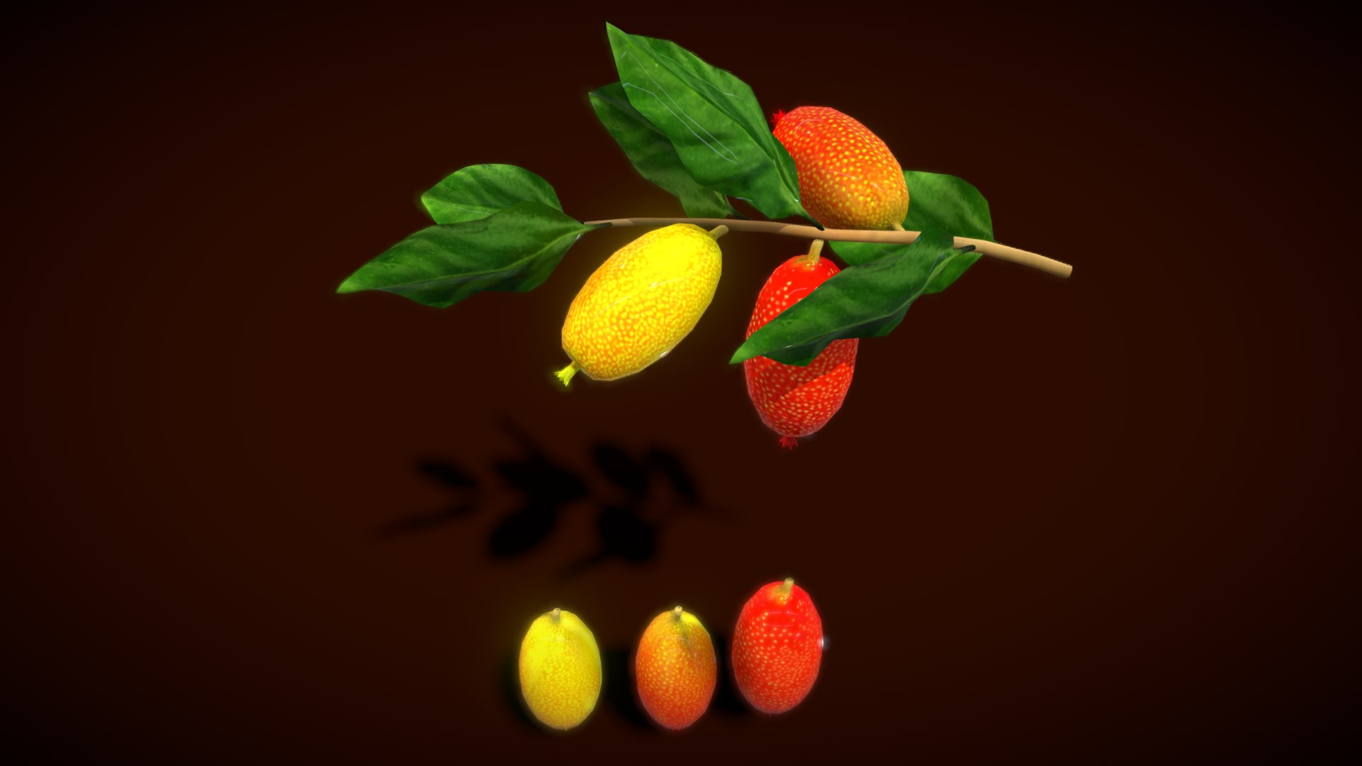 Collection Fruit Path5 Model - TurboSquid 2134495