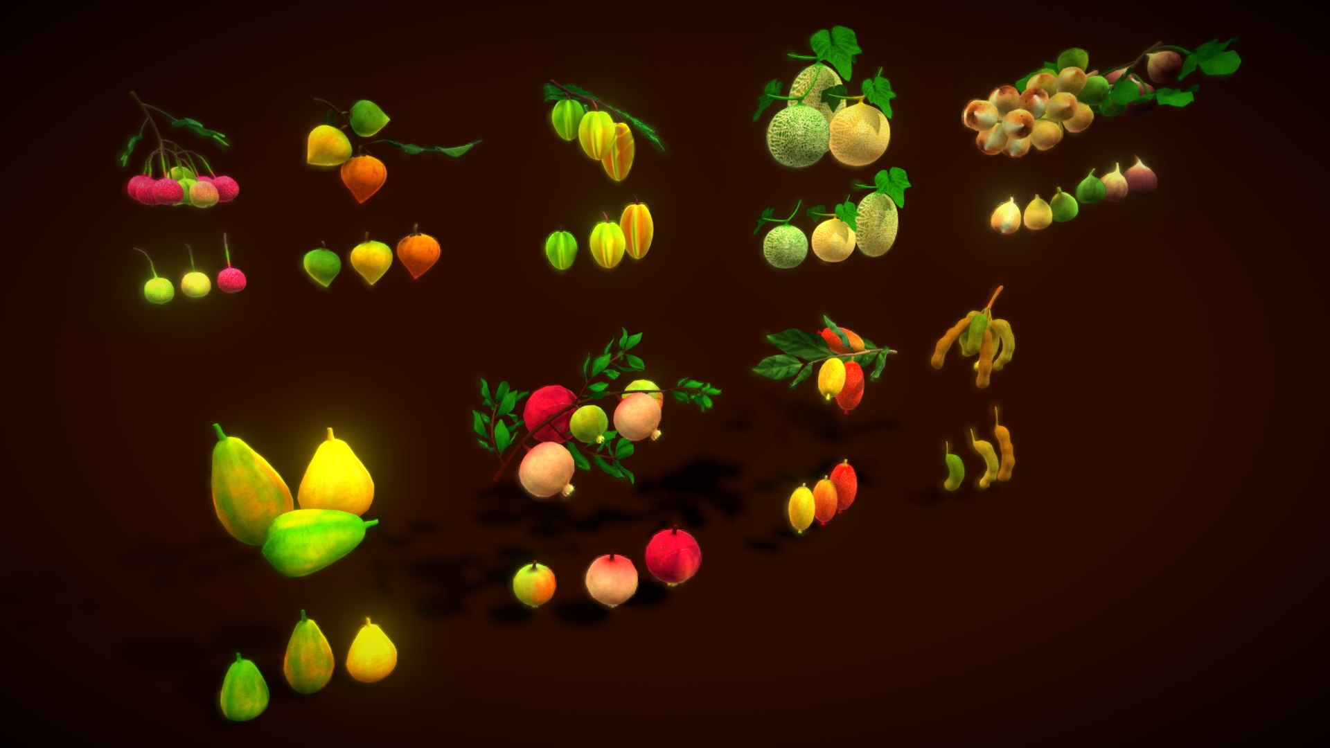 Collection Fruit Path5 Model - TurboSquid 2134495