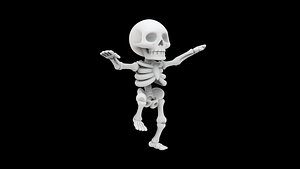 Dancing Skeleton Figurine 3D Print Model model