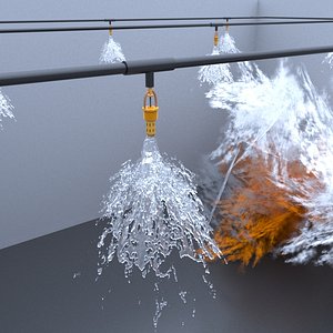 sprinkler water 3D