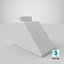 Lego Brick 2x1 Slope White
