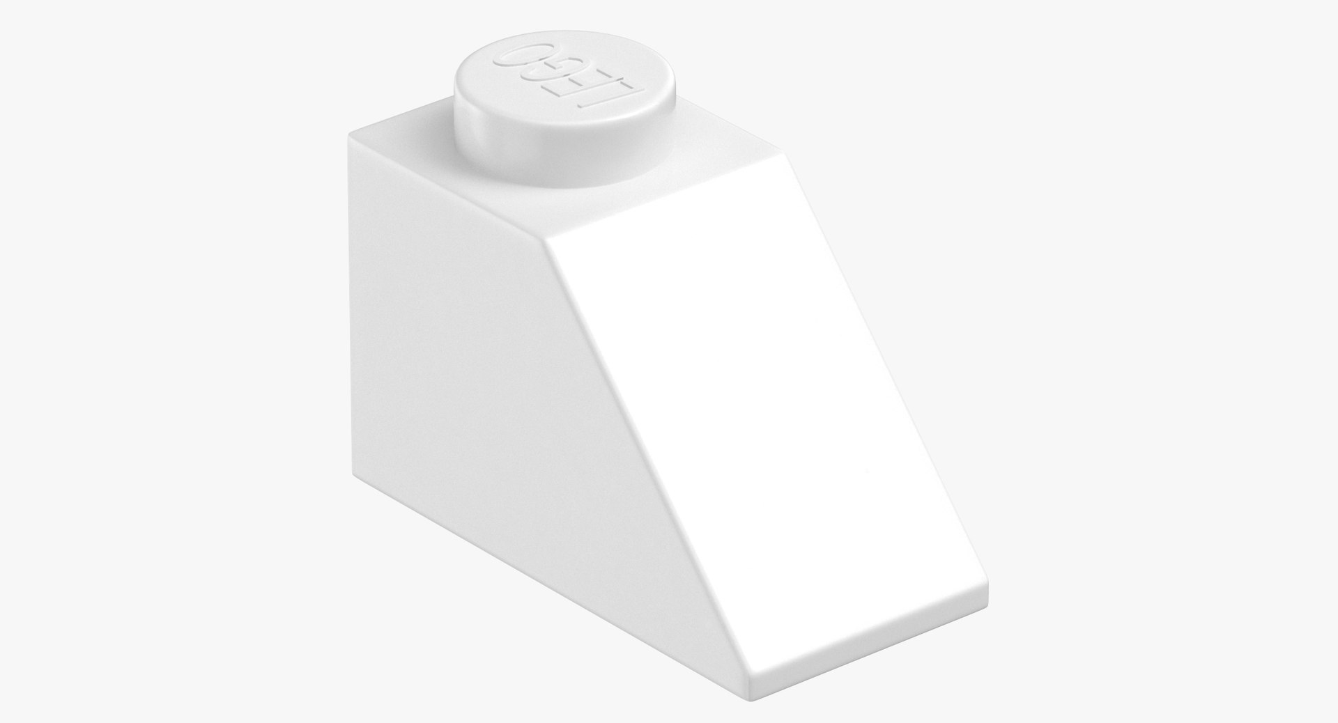 3D Lego Brick 2x1 Slope TurboSquid 1409406