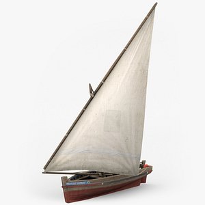3d dhow fishing boat