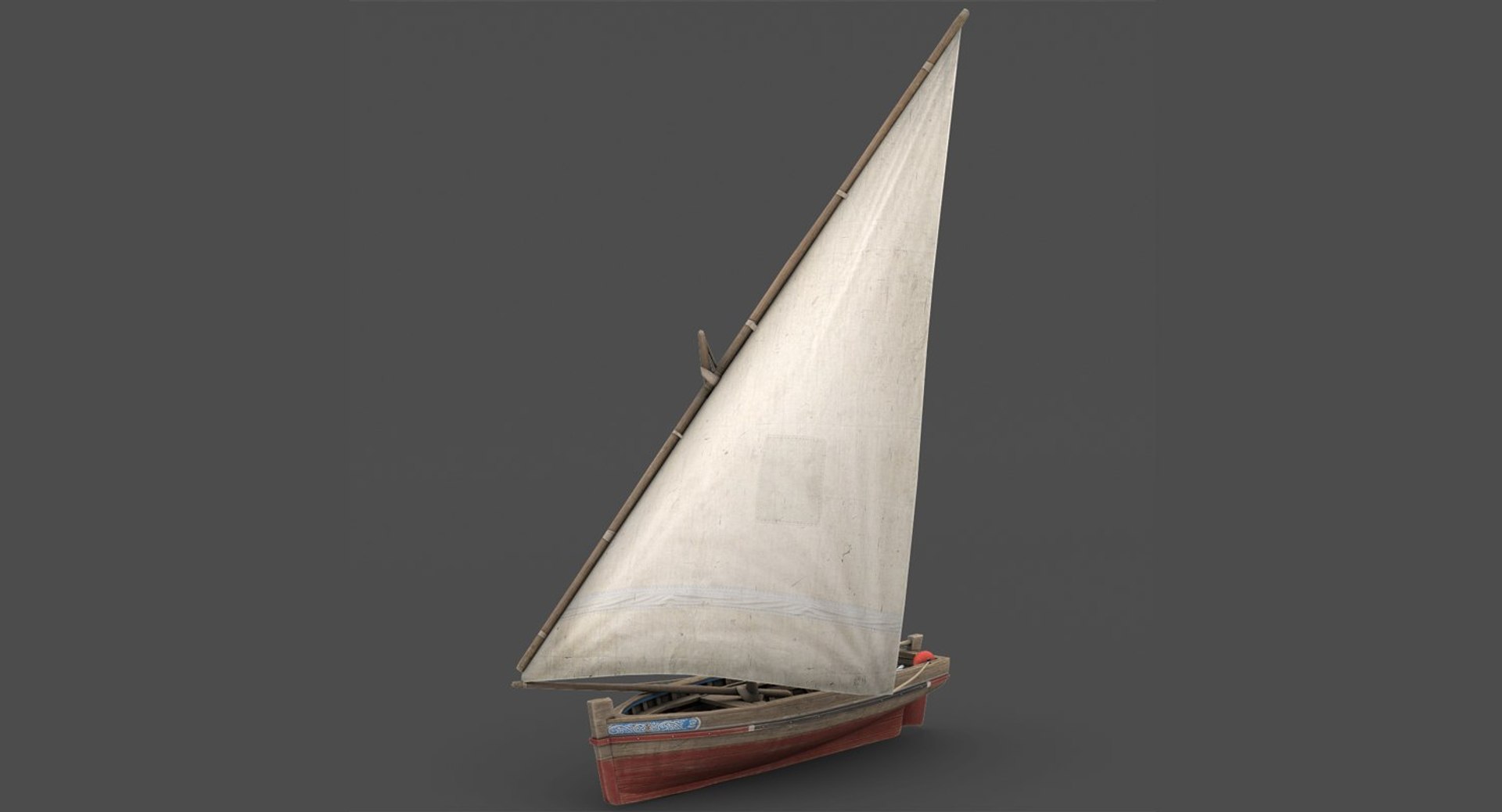 3d Dhow Fishing Boat